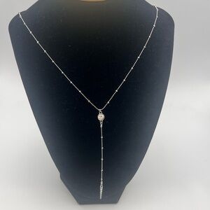 ✨ Laundry Silver Lariat Drop Necklace – NWT ✨
